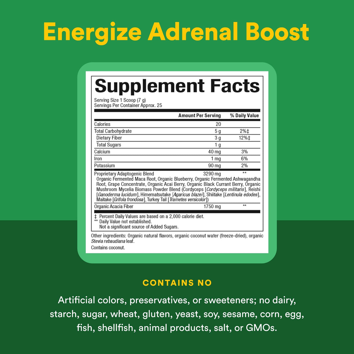 Natural Factors Energize Adrenal Boost Powder - 6.2 oz - image 4