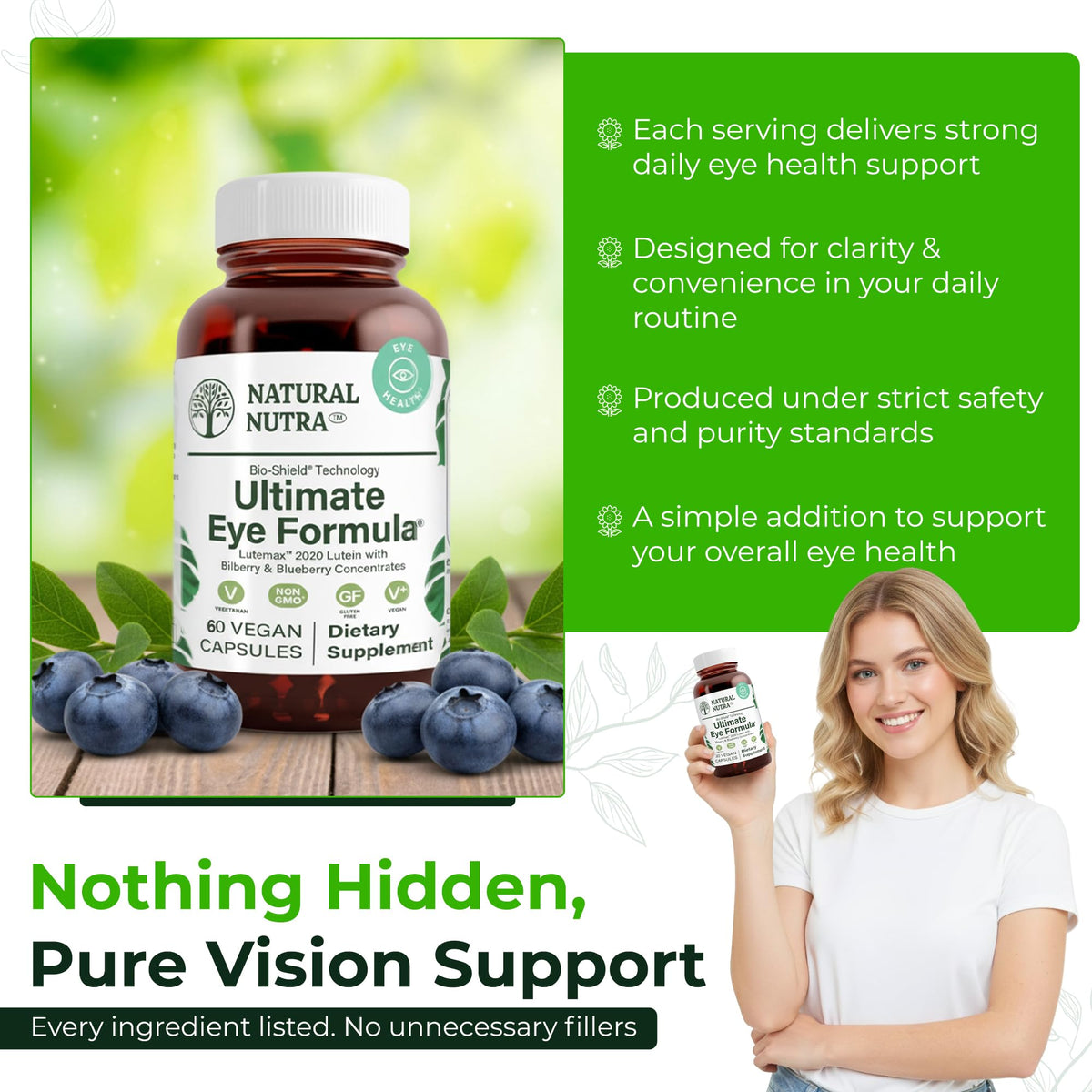 Natural Nutra Ultimate Eye Health Vitamins with LutemaxParent