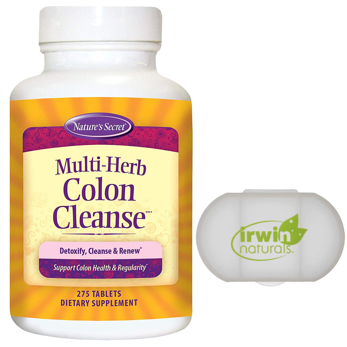 Lumintrail Nature's Secret Multi-Herb Colon Cleanse Tablets - 275 Count