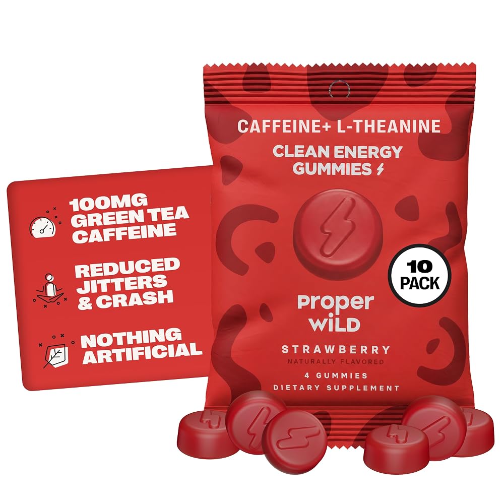 Proper Wild Vegan Energy Gummies with L-Theanine & Organic Caffeine