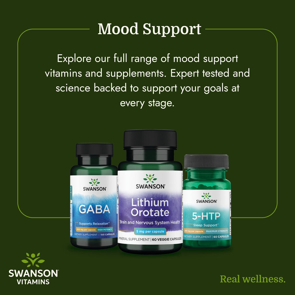 Swanson Lithium Orotate Mood and Memory Support 5 mg - 60 Vegetarian Capsules - image 6
