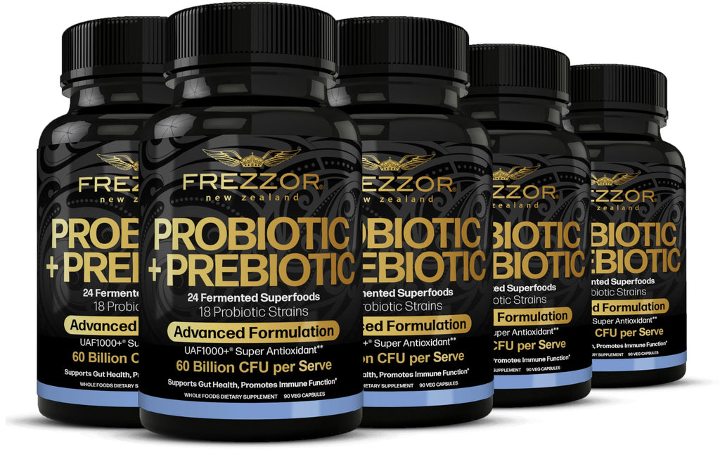 FREZZOR Probiotic + Prebiotic Capsules 60 Billion CFUs - 450 Capsules