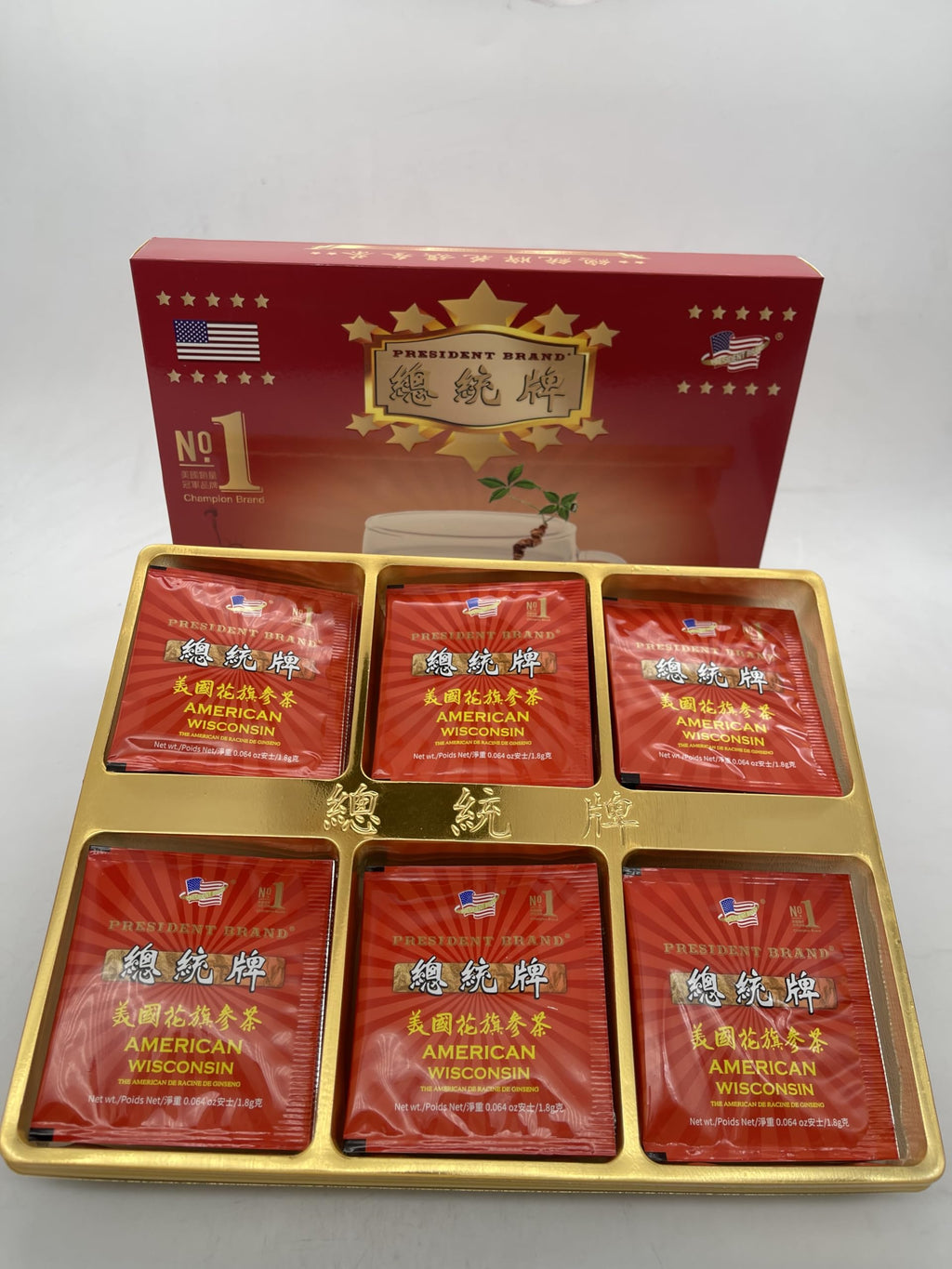President Brand American Wisconsin Ginseng Tea - 30 Teabags - image 3