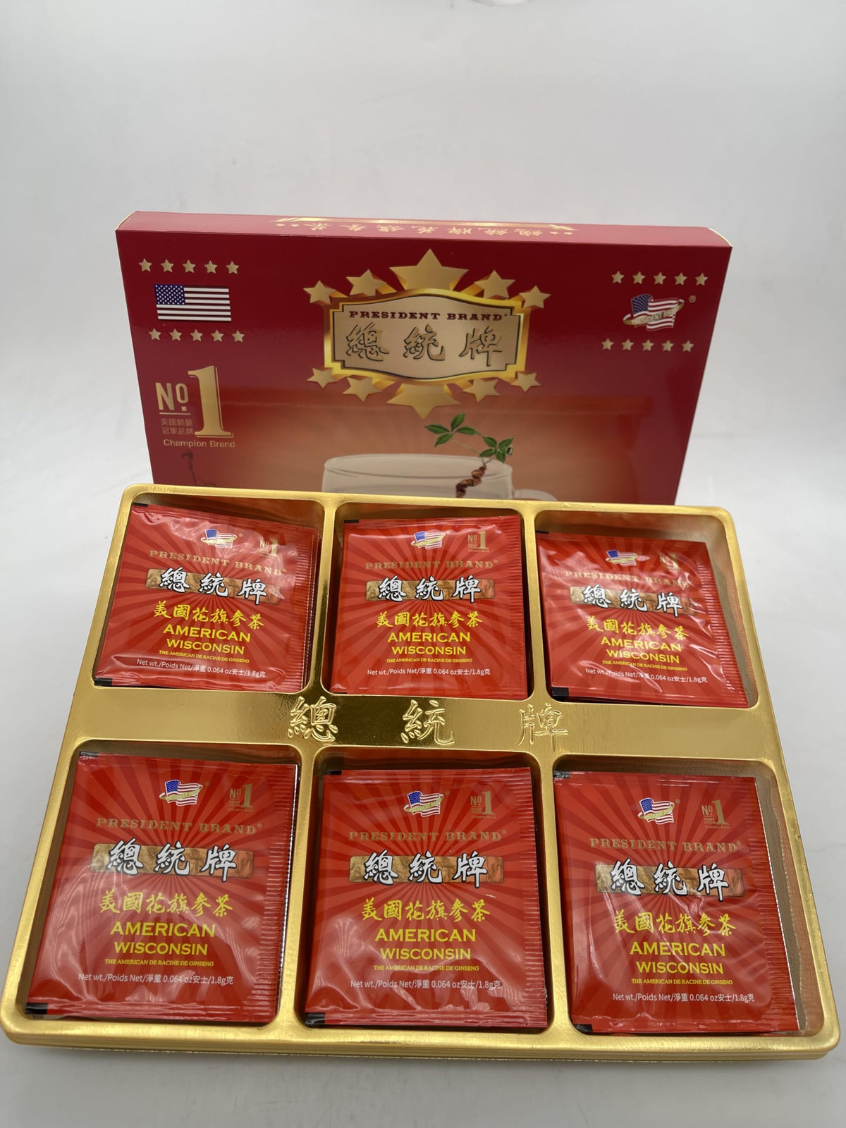 President Brand American Wisconsin Ginseng Tea - 30 Teabags - image 3