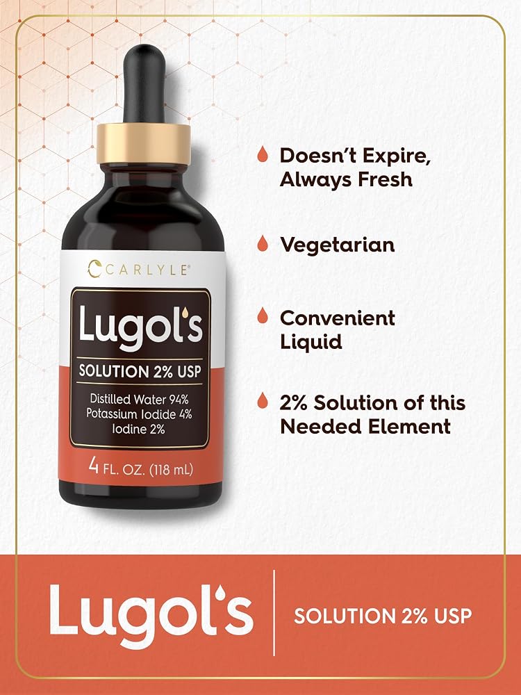 Carlyle Lugol's Iodine 2% Liquid - 4 fl oz - image 4