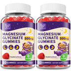 Hudetex Magnesium Glycinate Gummies - 120 Count (2 Packs)