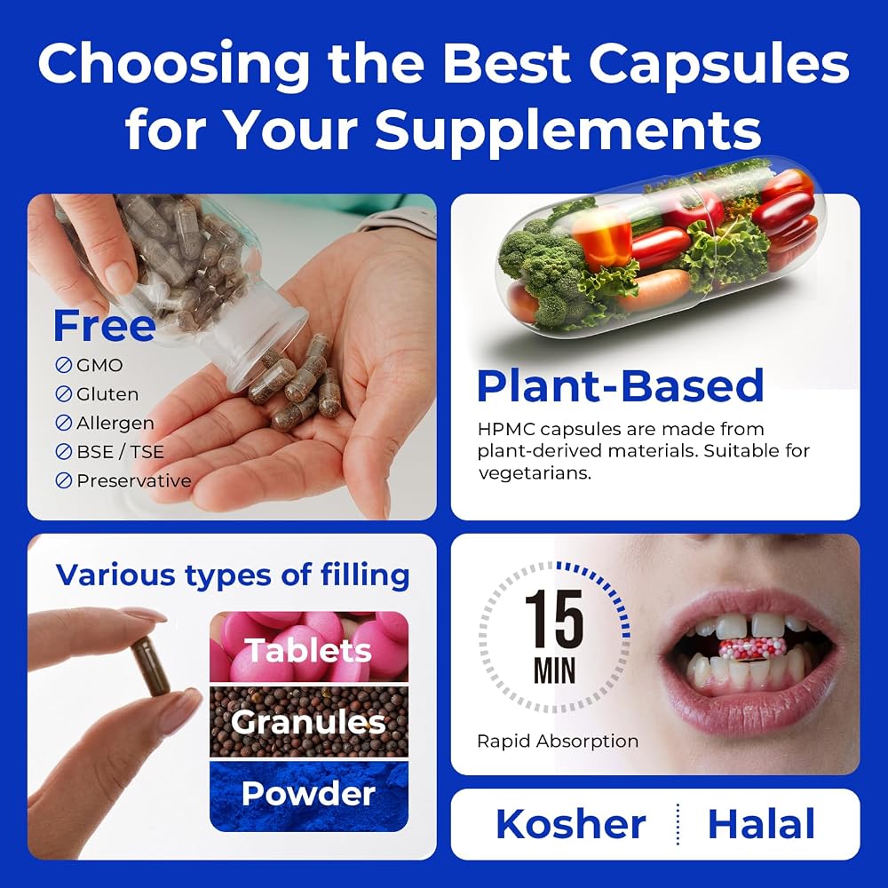 ATLEMISME Empty Vegan Capsules Size 2 - 5000 Count - image 4