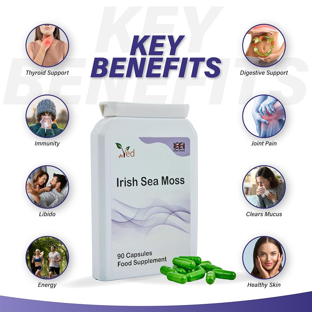 Ved Organic Irish Sea Moss 1200 mg - 90 Vegan Capsules - image 3