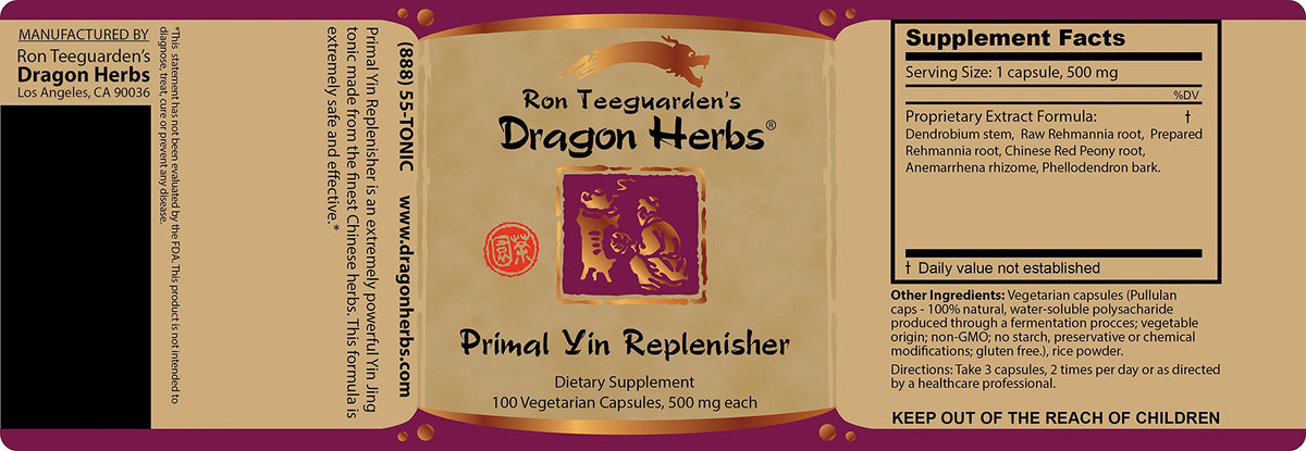 Dragon Herbs Primal Yin Replenisher - 100 Capsules - image 2