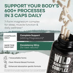 Wild Foods Magnesium Complex Supplement with 7X Forms, 90 Capsules