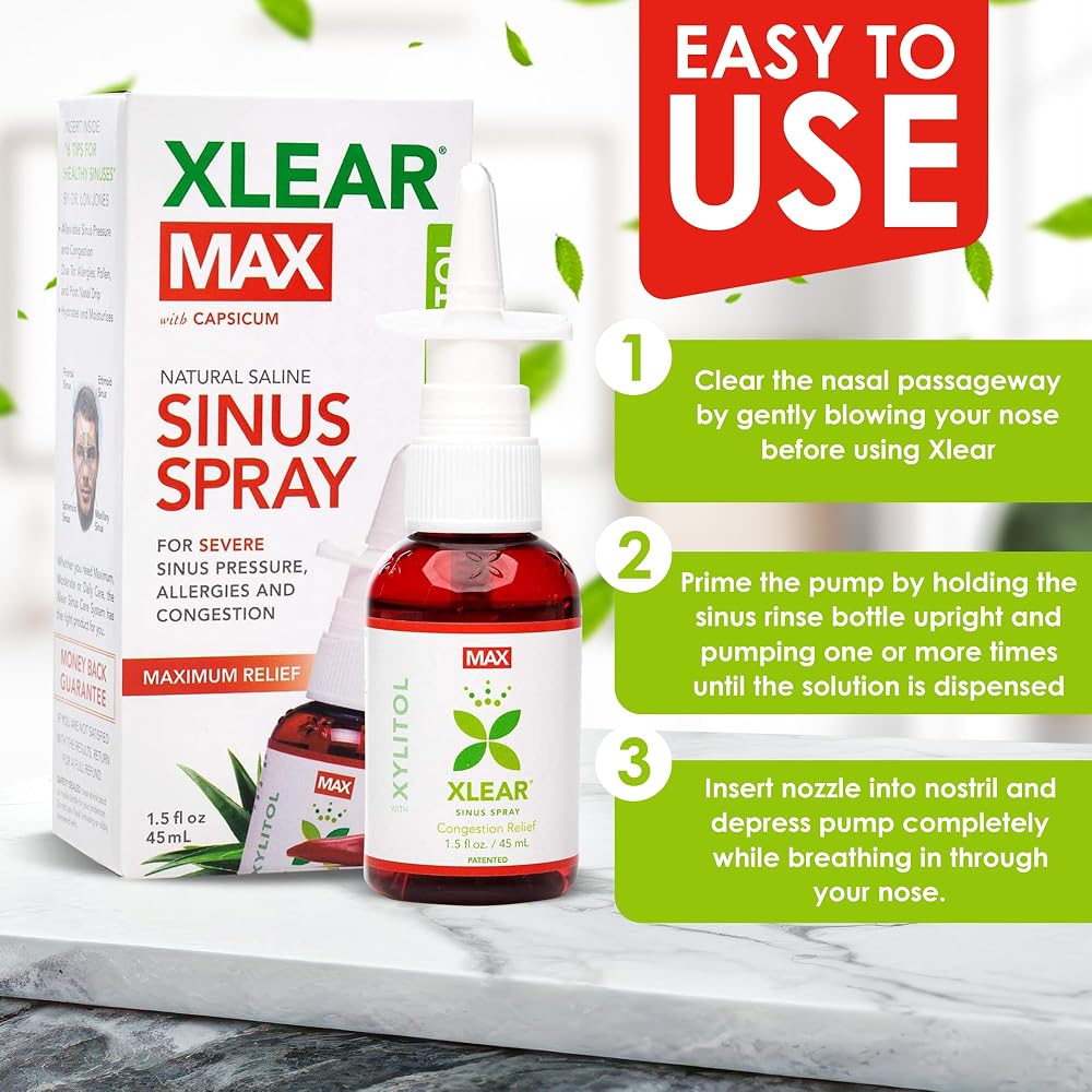 Xlear Max Natural Nasal Spray with Xylitol - 2 Pack - image 4