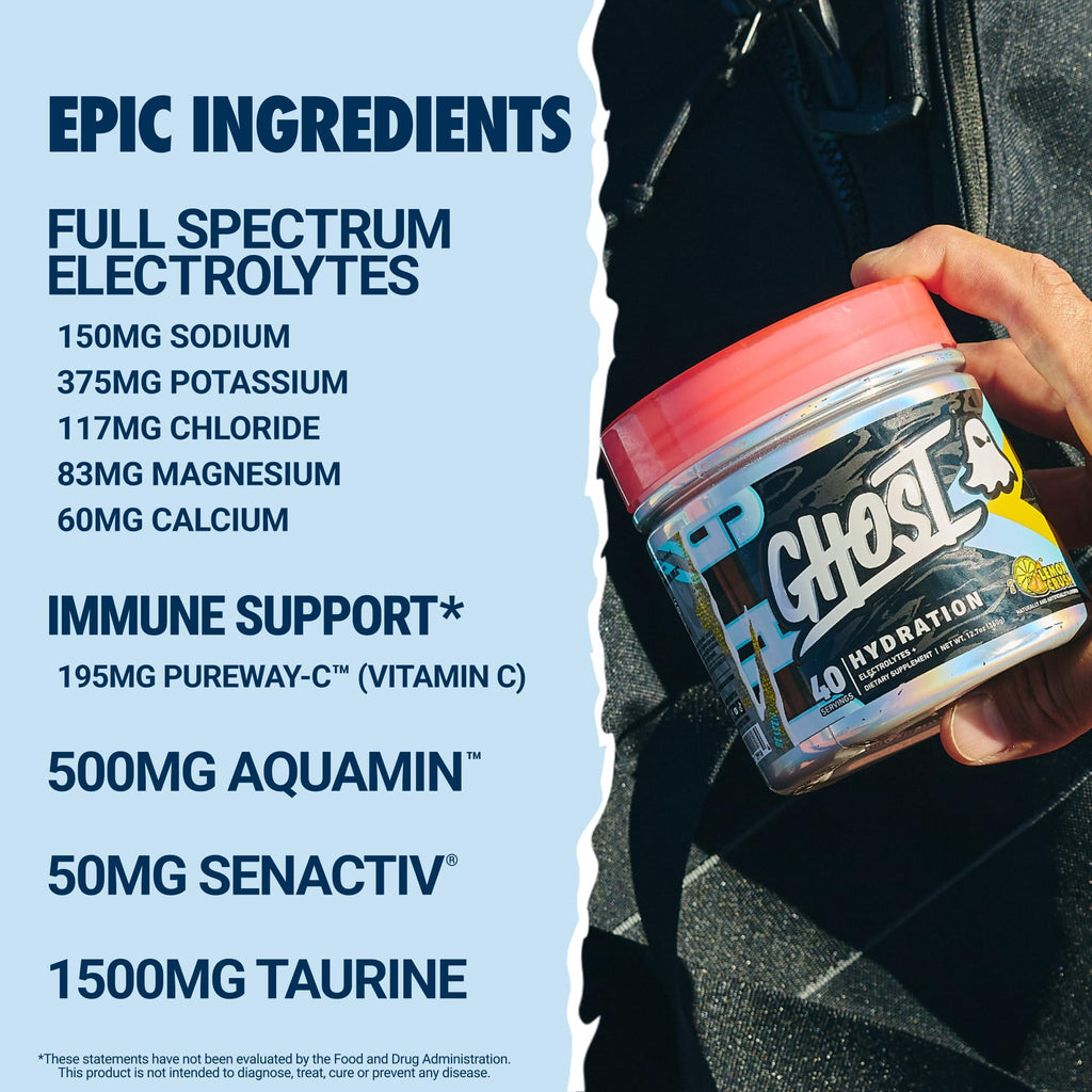 GHOST Hydration Tub & Sticks, Electrolyte Powder
