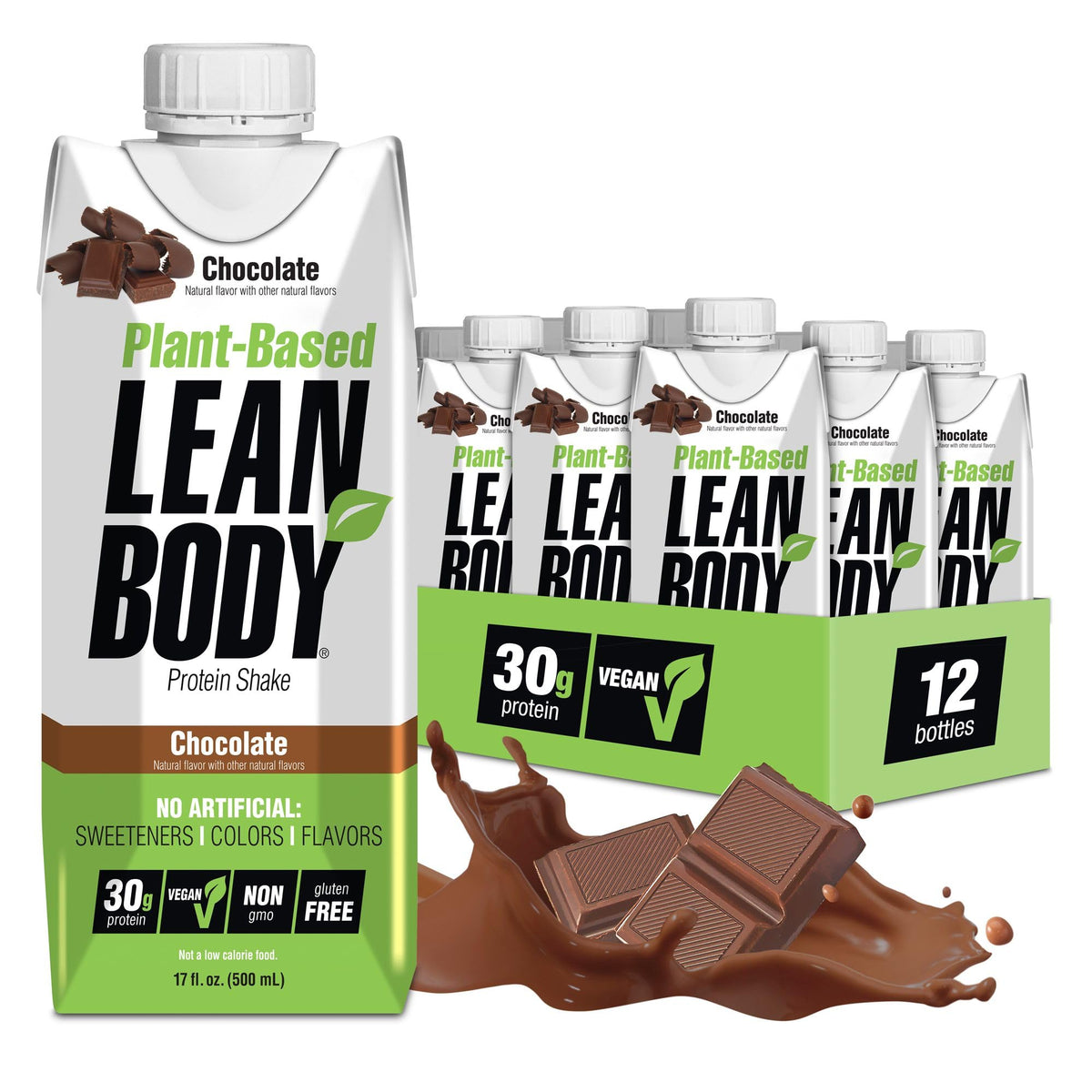Labrada Lean Body Ready-to-Drink, Plant-Based Vegan Protein Shake