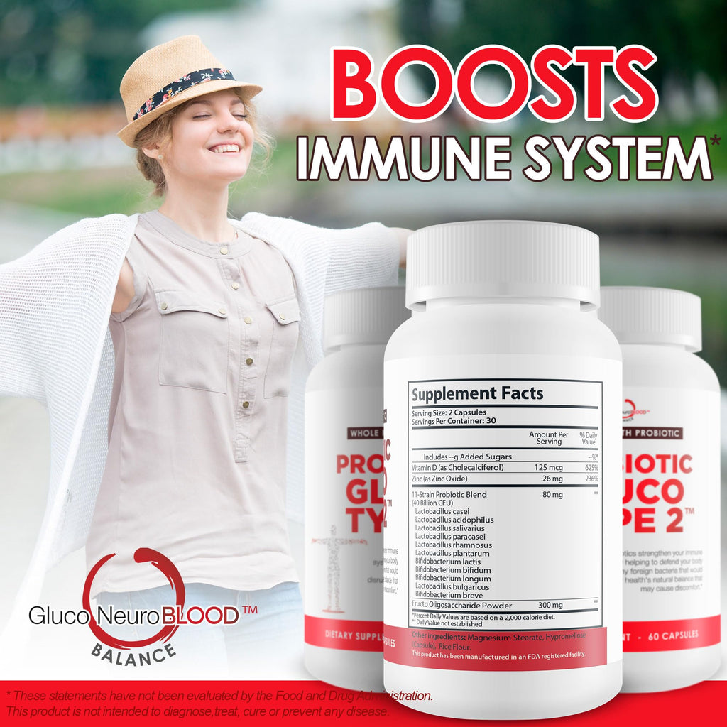 Gluco Neuro Blood Balance Probiotic Gluco Type 2 - 40 Billion CFU - image 5