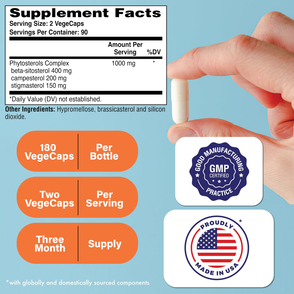 Health Thru Nutrition Ultra Strength Beta Sitosterol 400mg - 180 Capsules - image 2