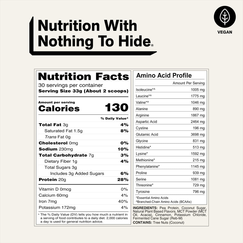 Naked Shake - Protein Powder - Plant Based Protein Shake - 30 Servings