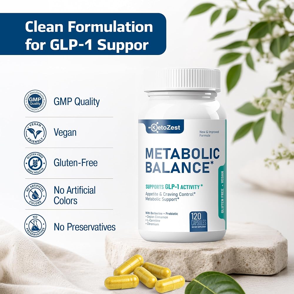 KetoZest GLP-1 Support Liposomal Berberine - 120 Capsules - image 6