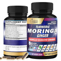 Organic Cadane Moringa, Turmeric & Ginger Supplement - 120 Capsules