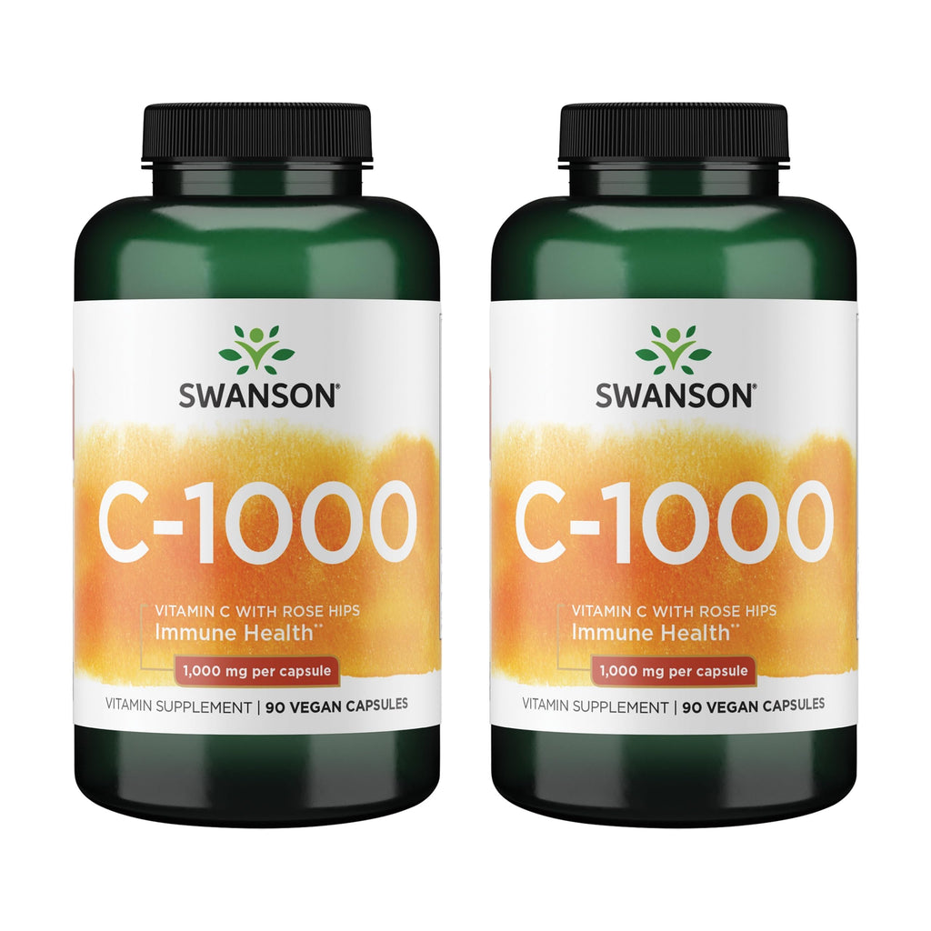 Swanson Vitamin C with Rose HIPS Immune System Support Skin
