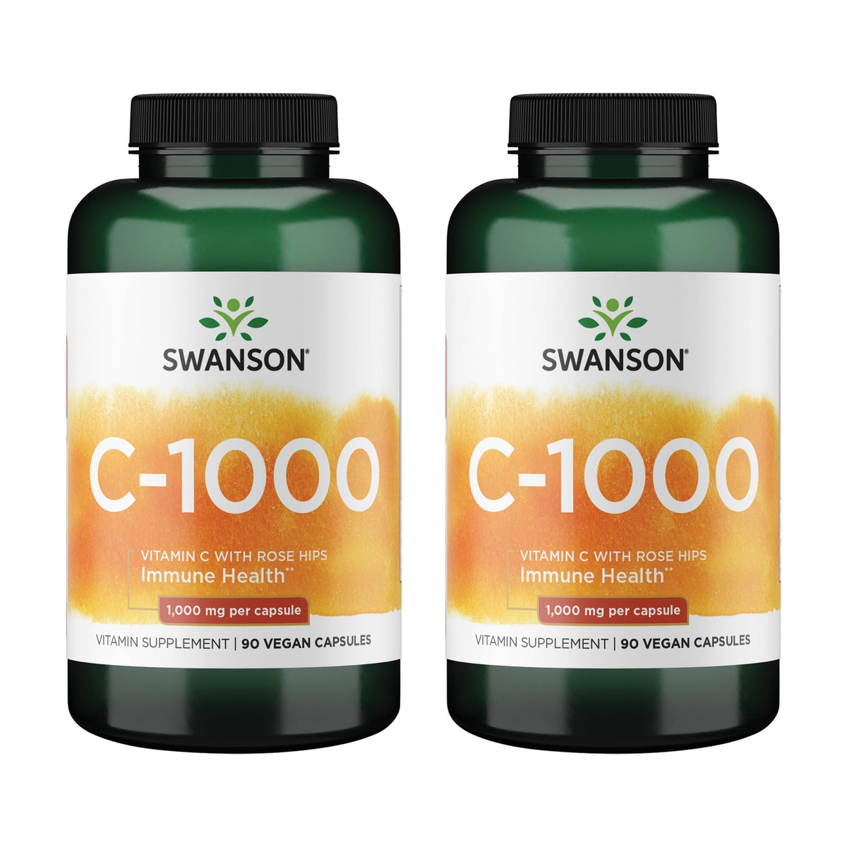 Swanson Vitamin C with Rose HIPS Immune System Support Skin