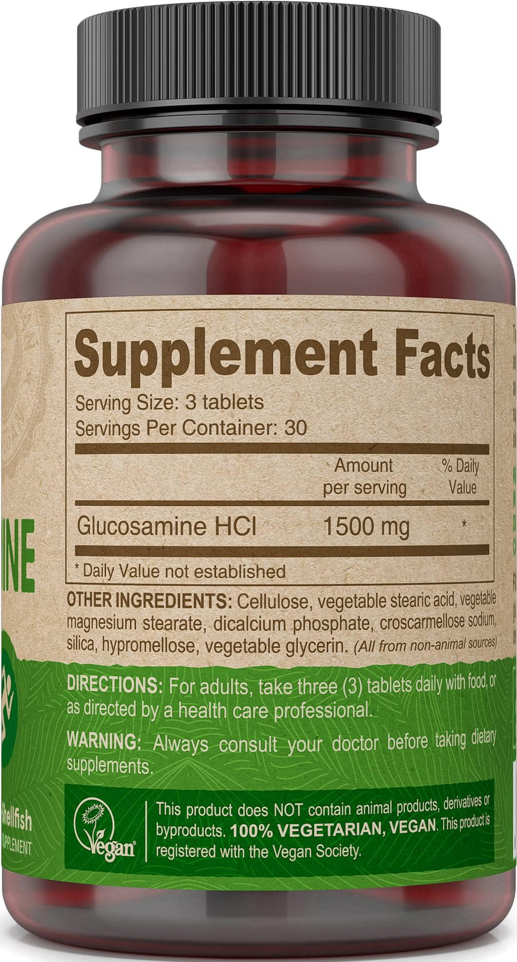 DEVA Vegan Glucosamine - 180 Tablets (Pack of 2) - image 3