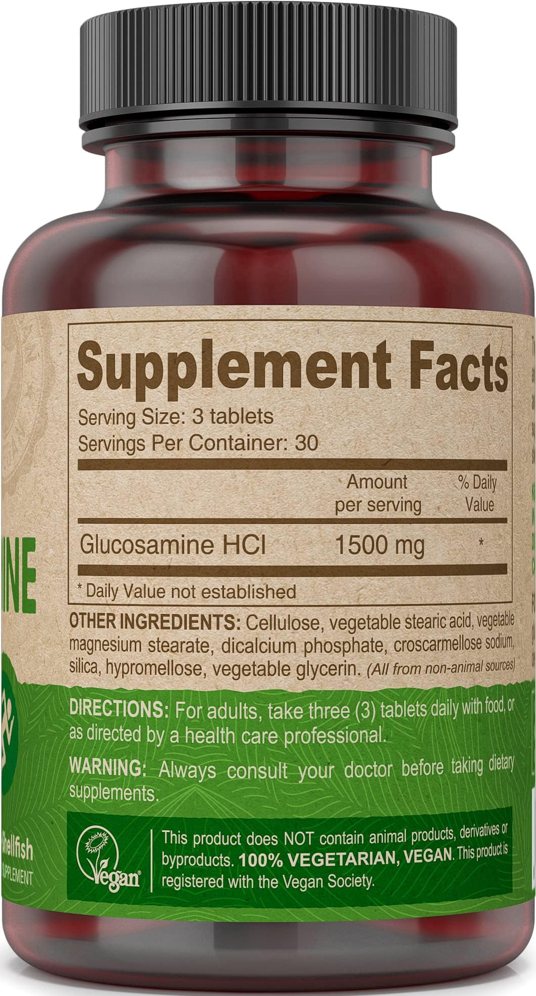 DEVA Vegan Glucosamine - 180 Tablets (Pack of 2) - image 3