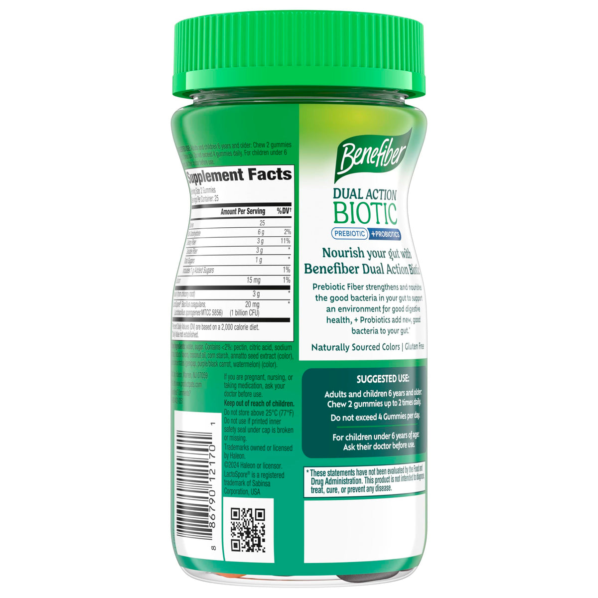 Benefiber Prebiotic Fiber Supplement Gummies
