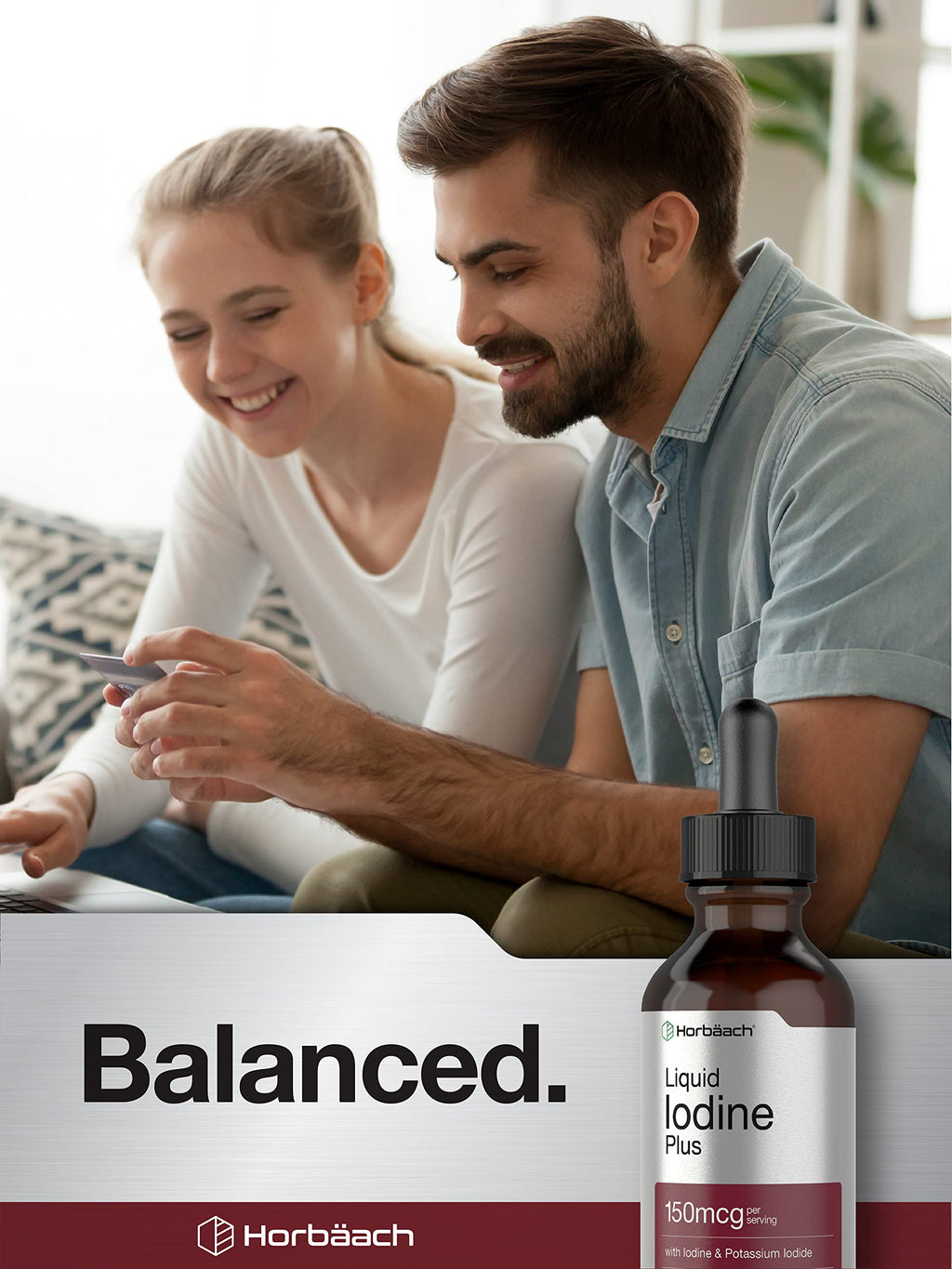 Horbäach Iodine Liquid Drops 150 mcg - 2 fl oz - image 6