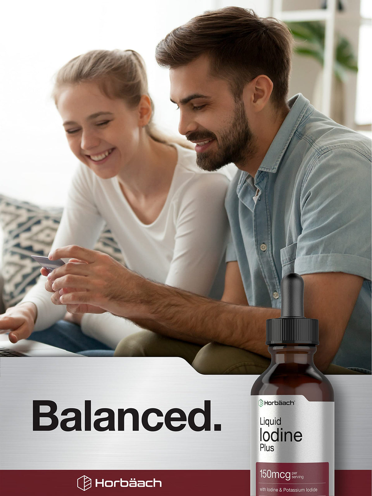 Horbäach Iodine Liquid Drops 150 mcg - 2 fl oz - image 6