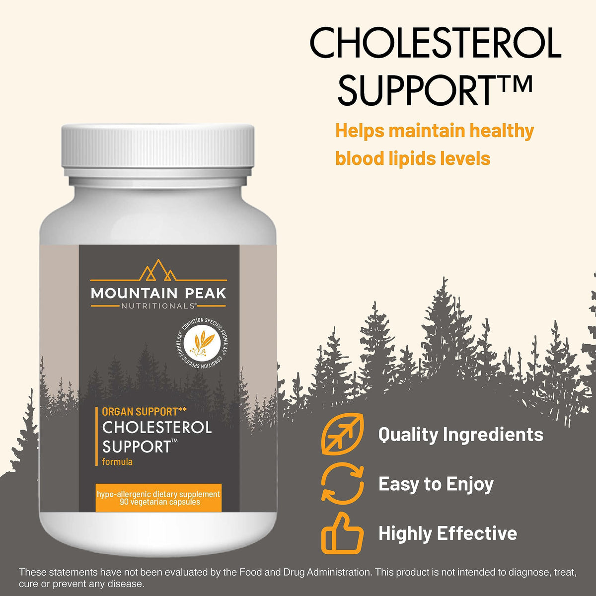 Mountain Peak Nutritionals Cholesterol Support CoQ10 Red Yeast Rice - image 2
