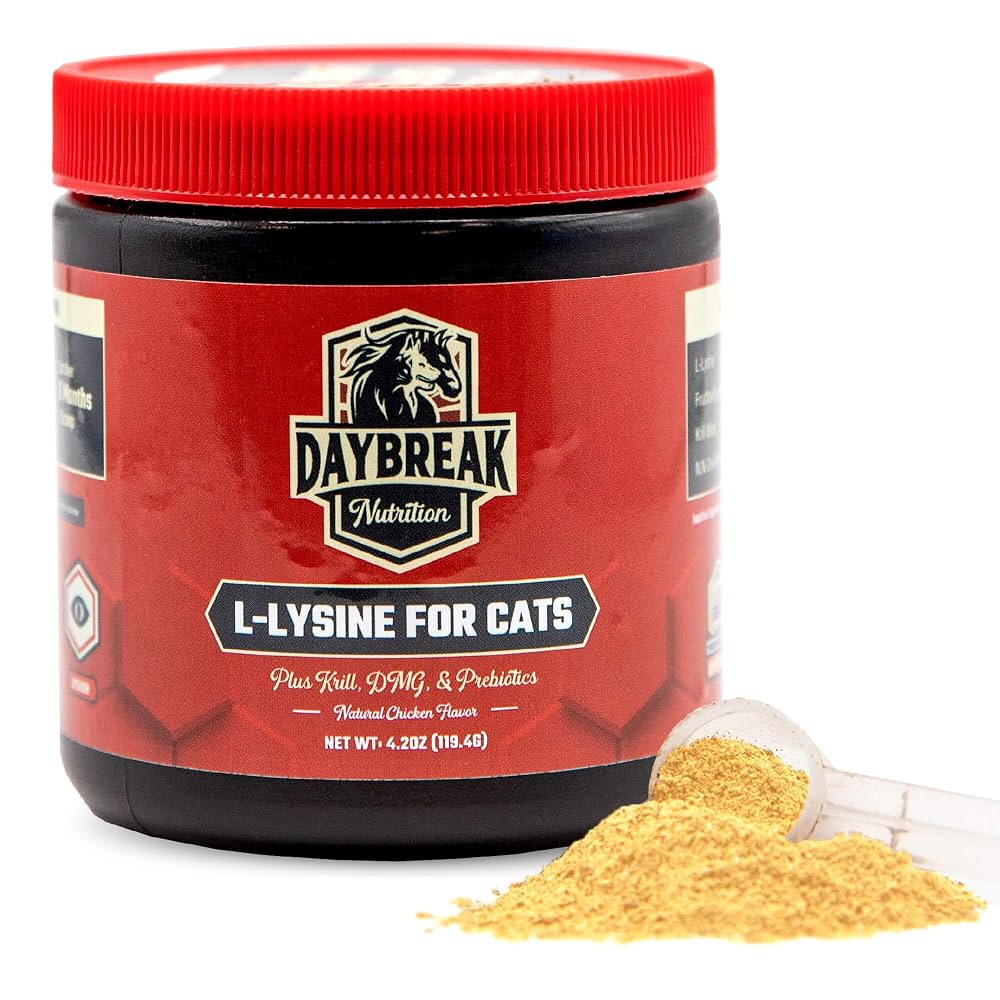 Daybreak Nutrition L-Lysine for Cats and Kittens - 900 mg L Lysine