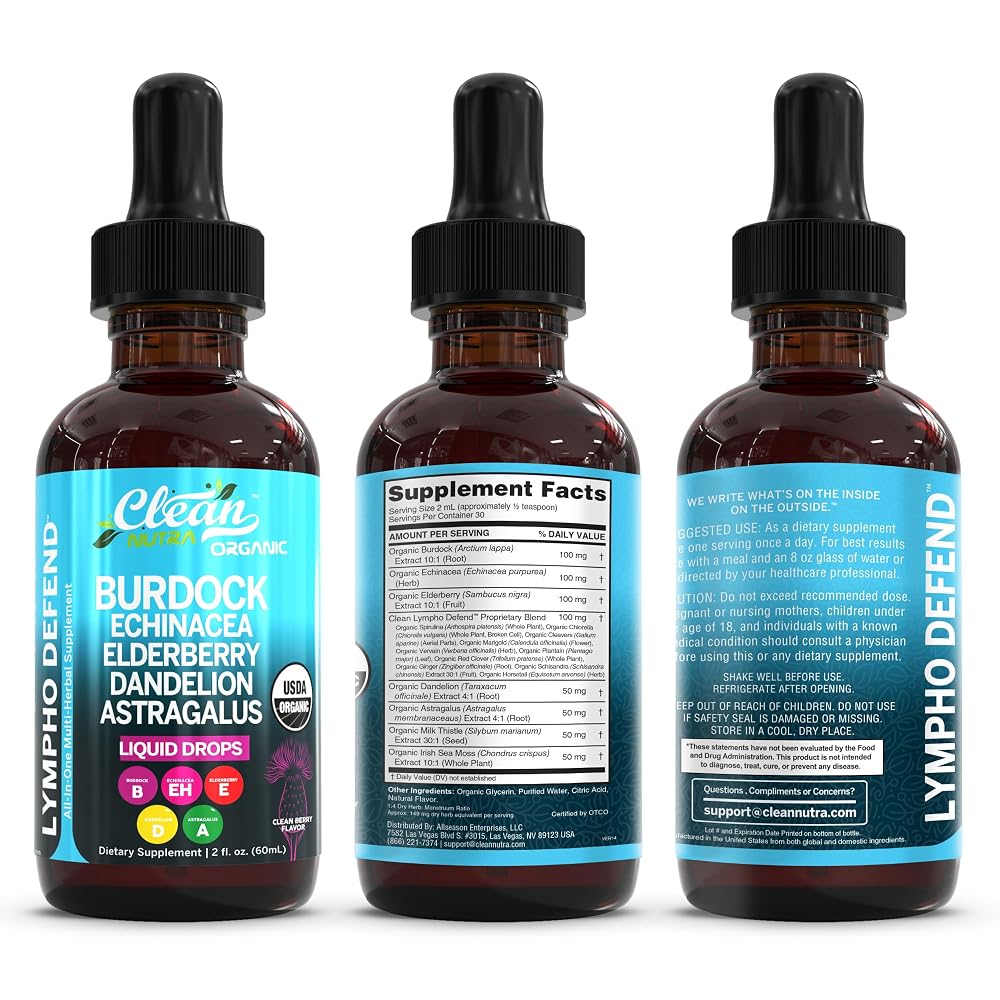 Clean Nutraceuticals Lymphatic Drainage Drops - 2 Fl Oz - image 5