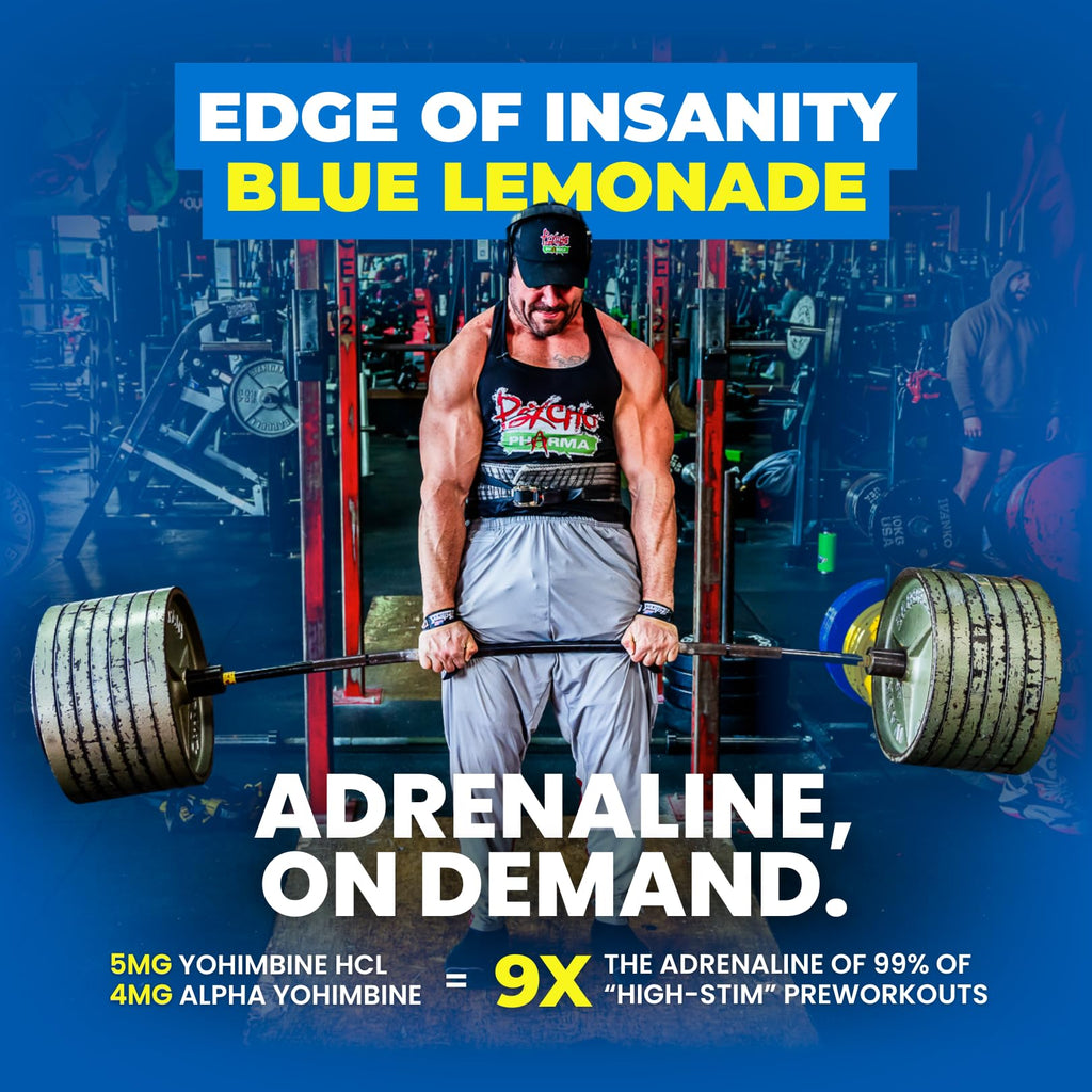 Psycho Pharma Edge of Insanity High-Stim Pre-Workout Powder