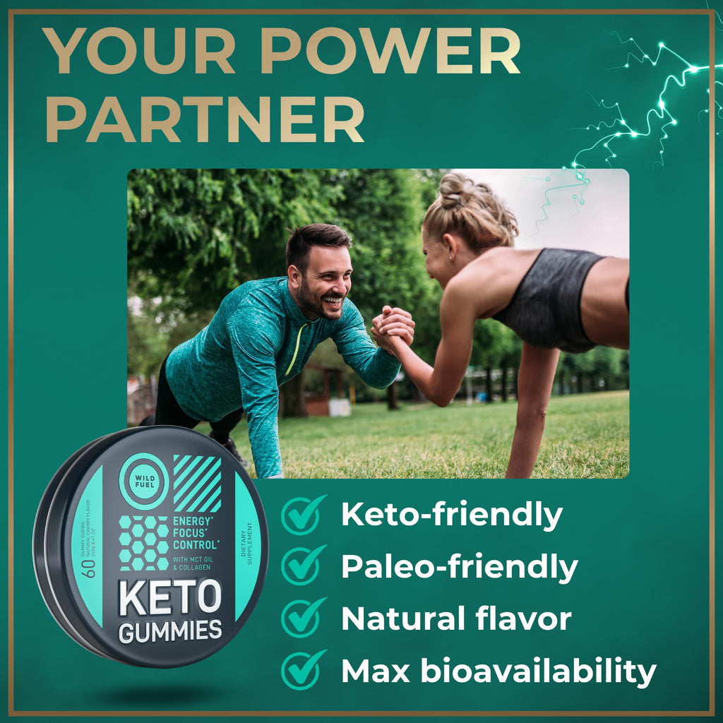 WILD FUEL MCT Oil Keto Gummies with Collagen - 60 Gummies - image 5