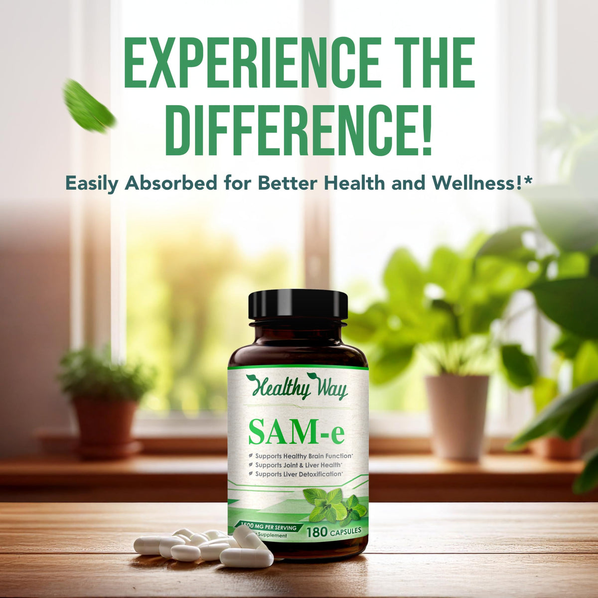 HealthyWayRx SAM-e 1500mg Supplement - 60 Servings - image 5