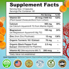SUPPLEMENTS STUDIO Plant-Based Calcium 500mg (Aquamin) - Vegan