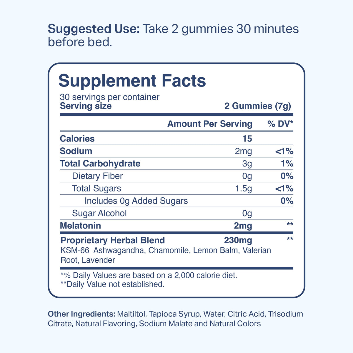 SLEEP IS THE FOUNDATION Melatonin Gummies Sleep Aid 2mg - 60 Gummies - image 4