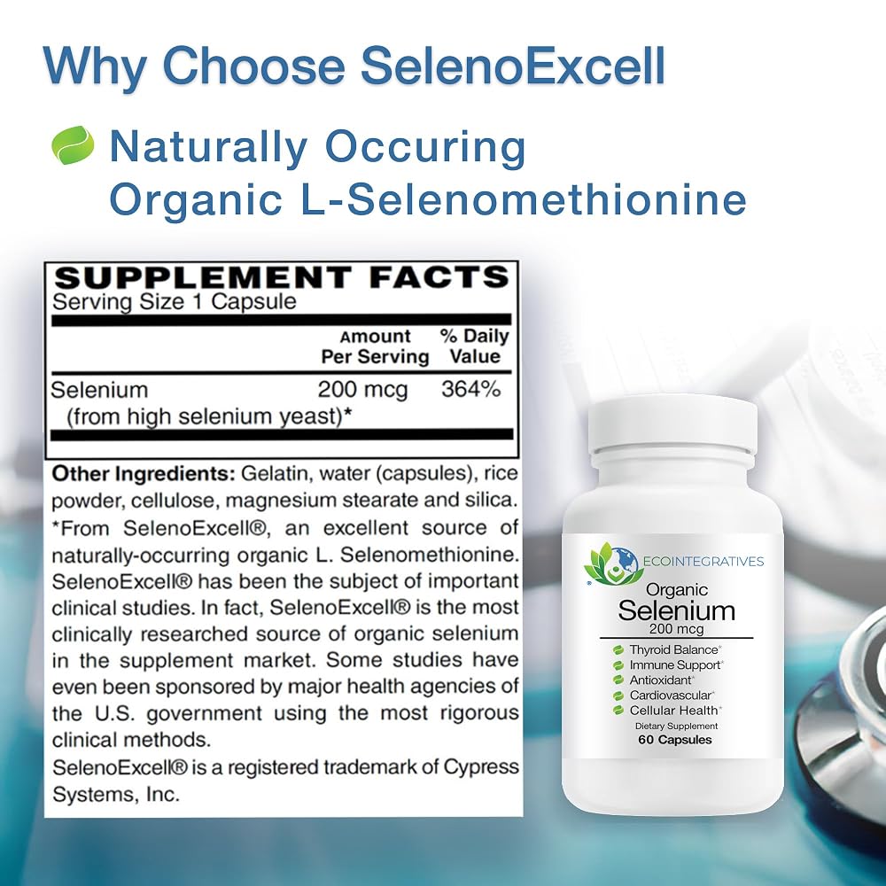 EcoIntegratives Organic Selenium 200 mcg - 60 Capsules - image 5