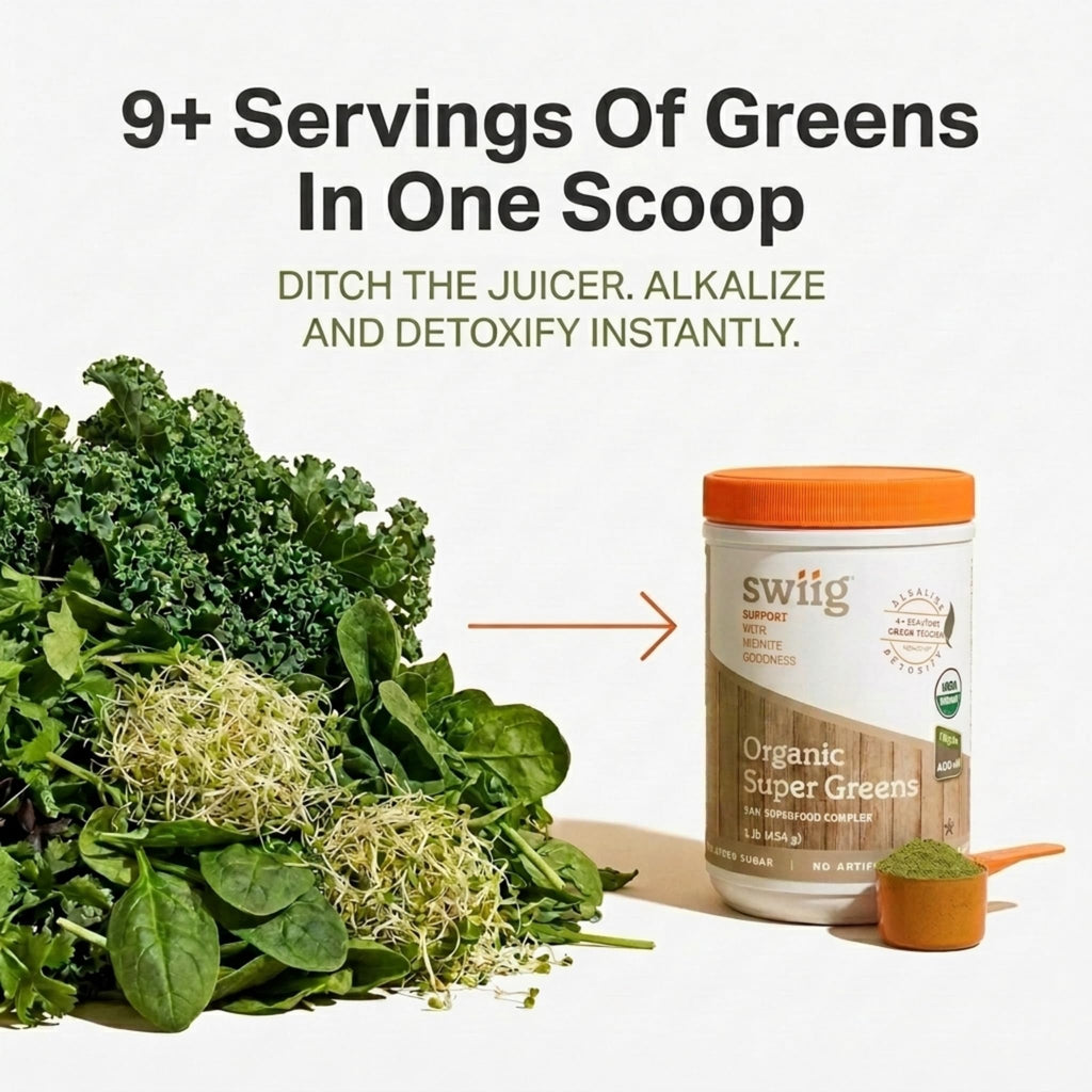 swiig Organic Super Greens Powder - 90 Servings - image 2