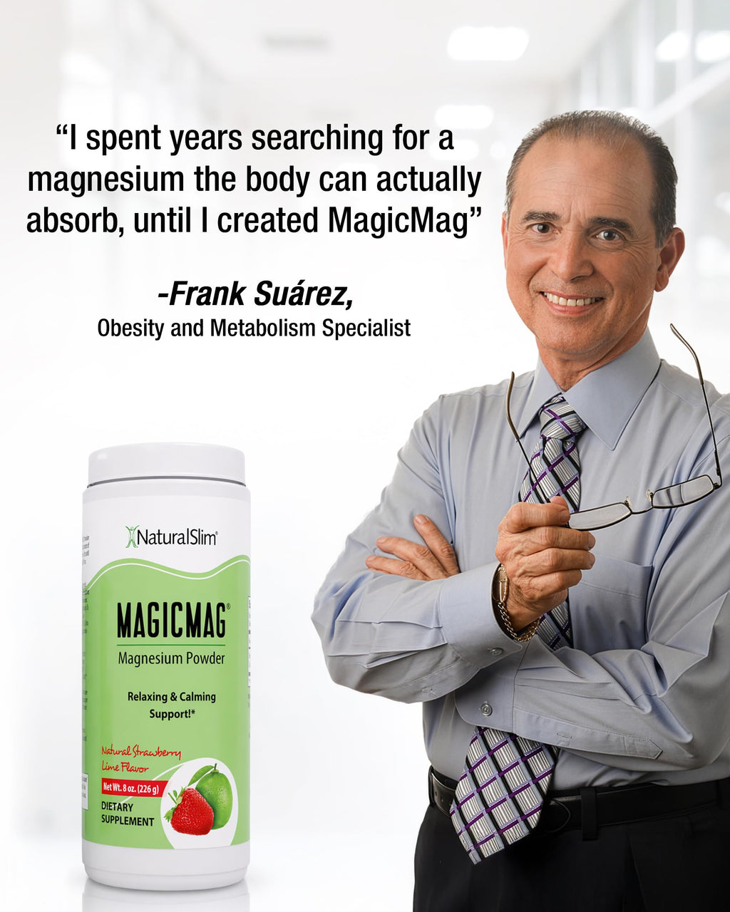 NaturalSlim MagicMag Magnesium Citrate Powder Strawberry Lime - 16 oz - image 8