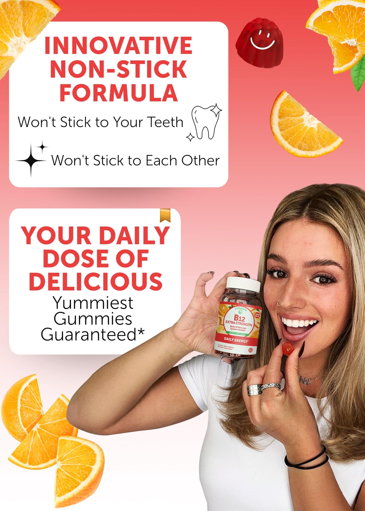 Lunakai Vitamin B12 Gummies 3000mcg for Adults - 60 Count - image 3