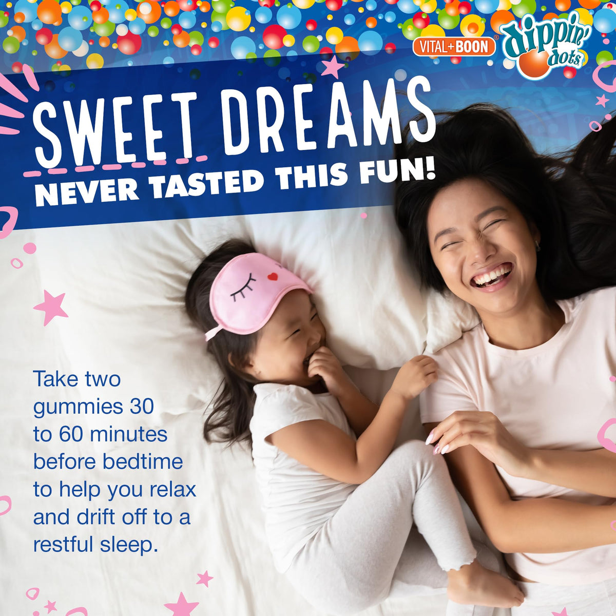 Vital+Boon Dippin' Dots Kids Melatonin Gummies Sleep Aid 2.5mg - 60 Count - image 4