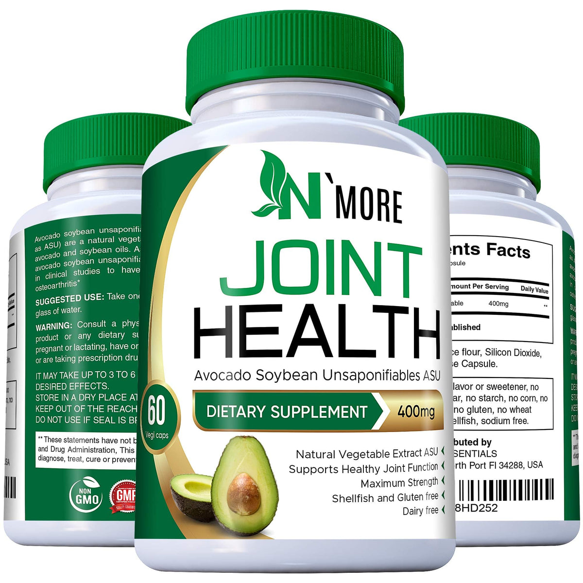 N'More Avocado Soybean Unsaponifiables ASU 400 mg - 60 Capsules - image 2