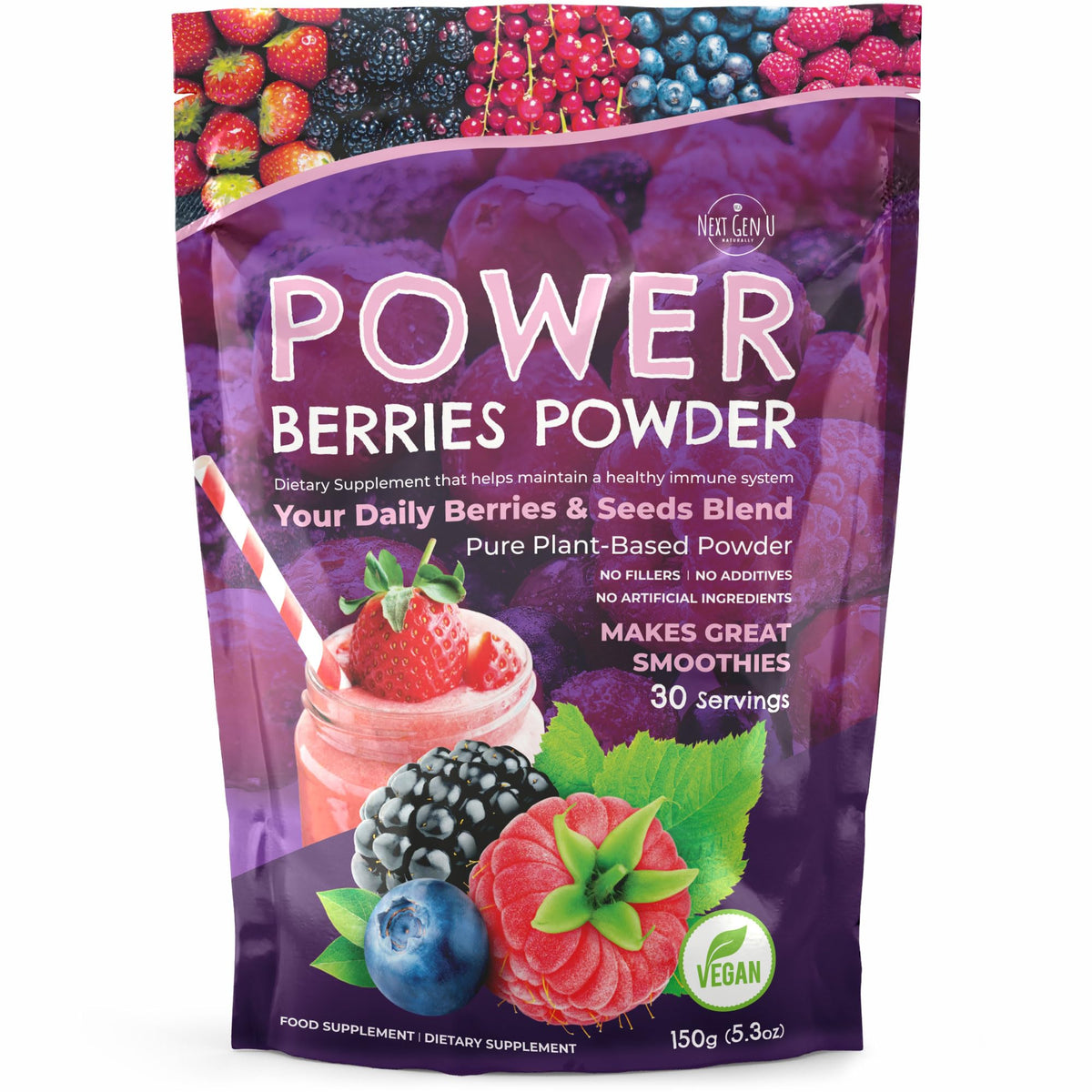 NGU Next Gen U Super Berry Powder - 150g