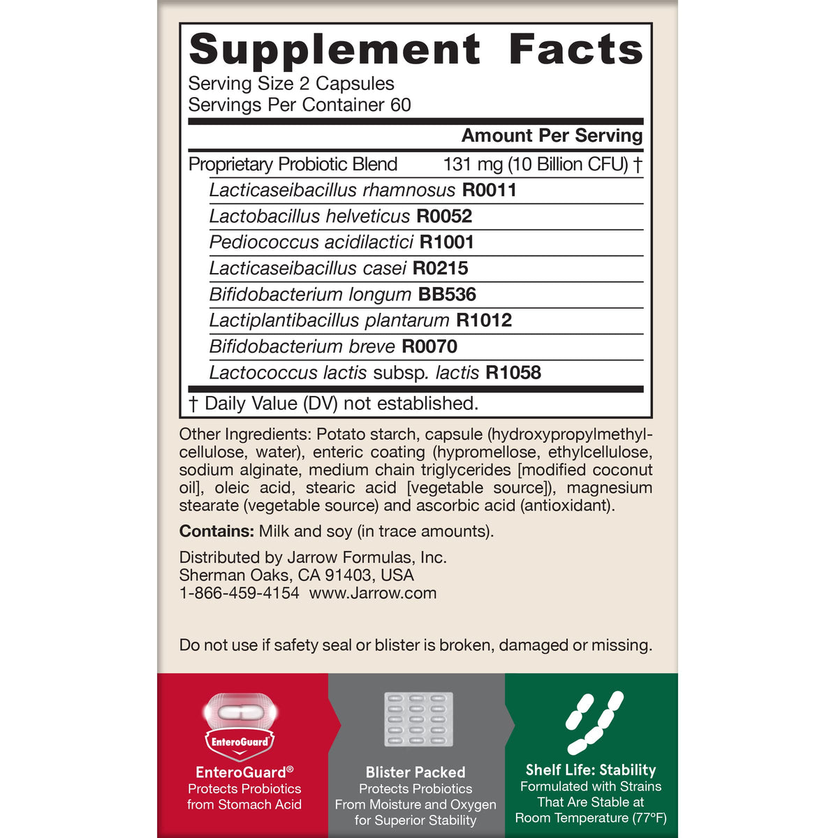 Jarrow Formulas Jarro-Dophilus EPS Probiotics 10 Billion CFU - image 11