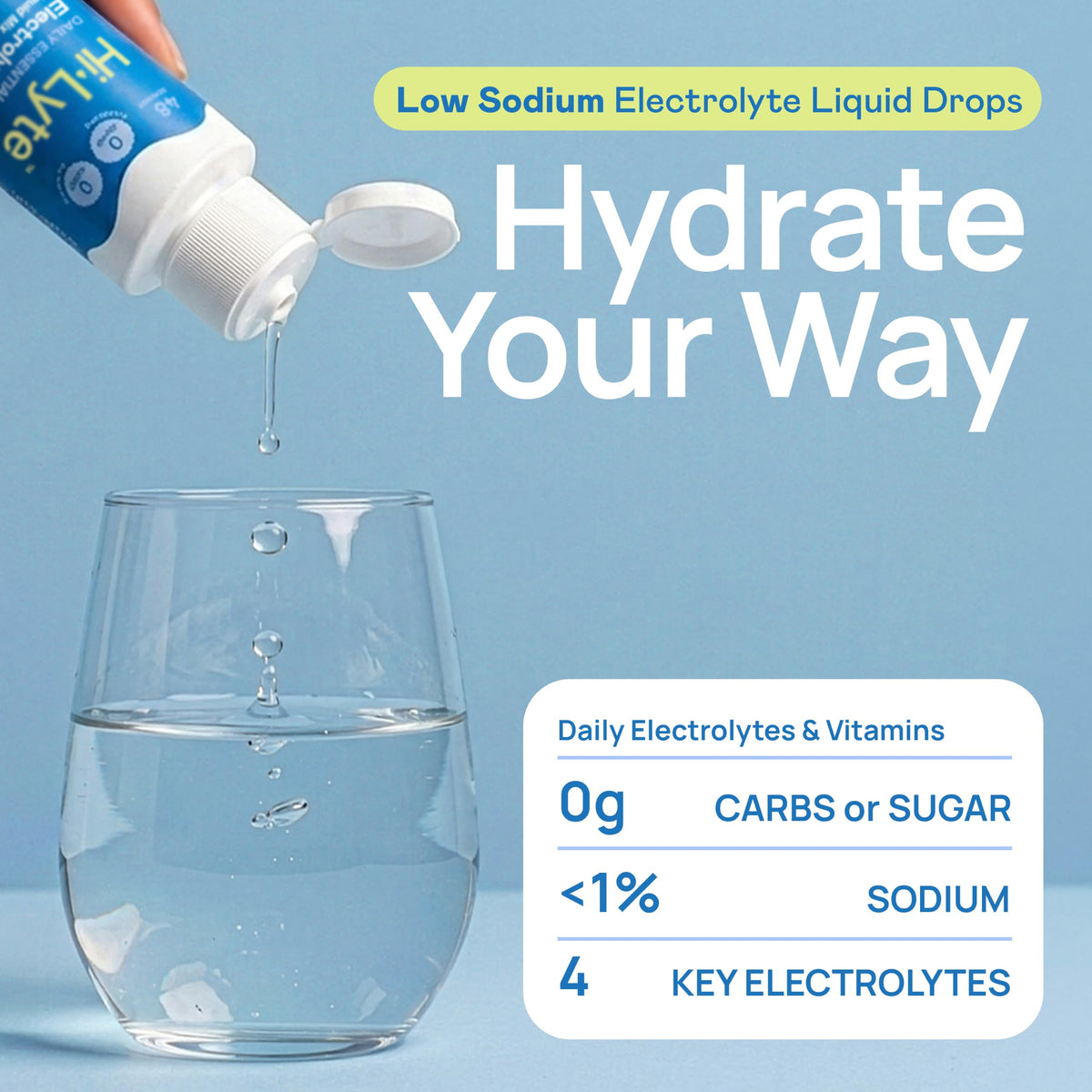 Hi-Lyte Low Sodium Electrolyte Supplement Liquid - 48 Servings - image 2