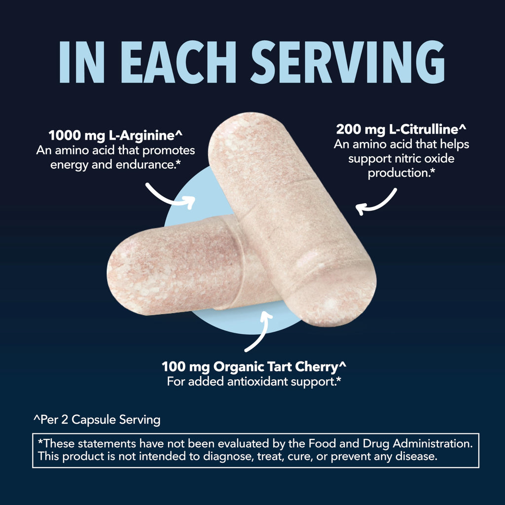 HAVASU NUTRITION L-Arginine Nitric Oxide Supplement Capsules