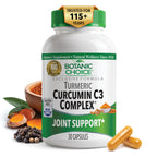 Botanic Choice Curcumin C3 Complex with BioPerine - 30 Capsules