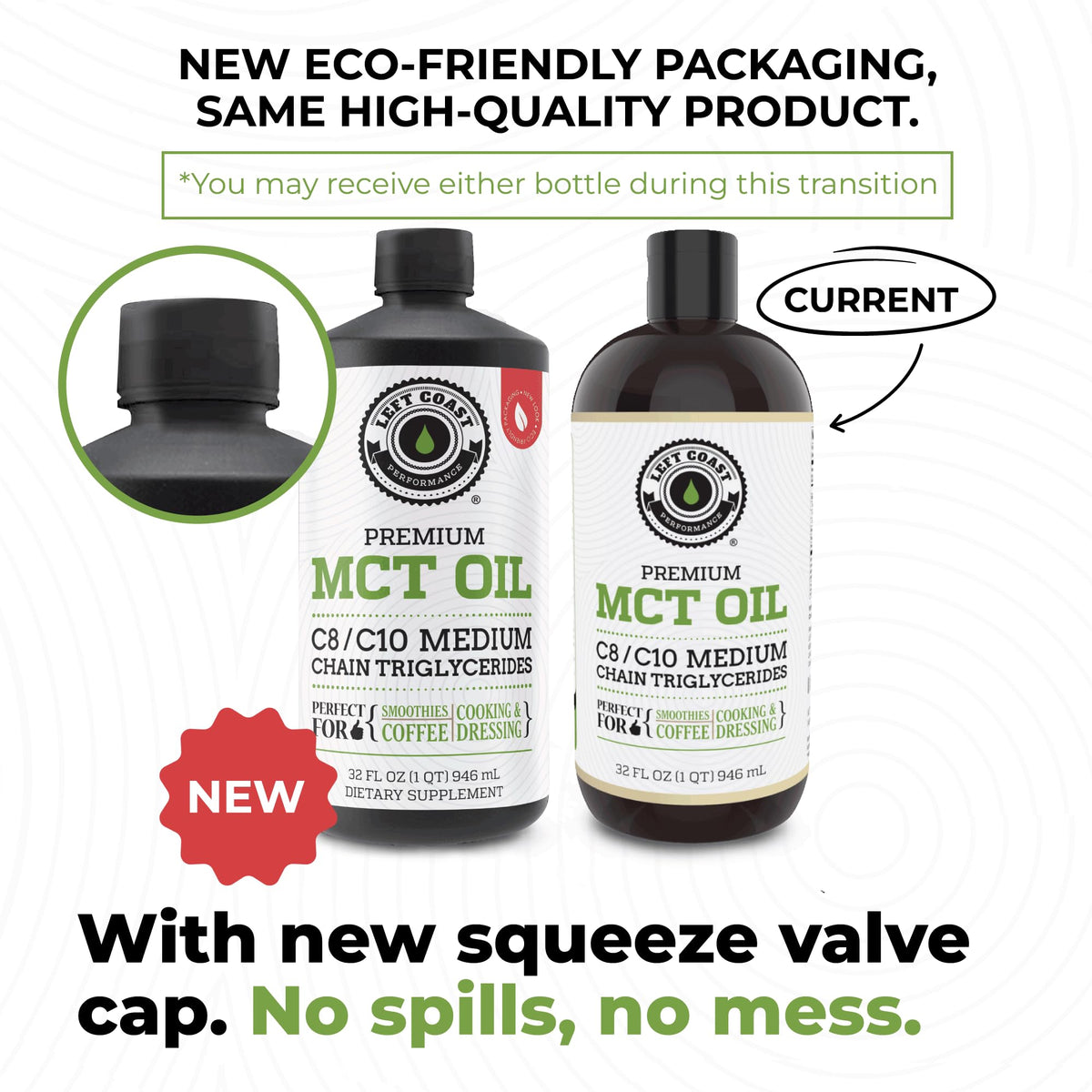 Left Coast Performance 100% Coconut MCT Oil Liquid - 32 Fl Oz - image 2