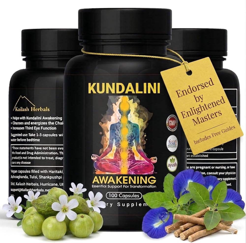 Kailash Herbals Haritaki Kundalini Awakening Herbal Supplement - 100 Capsules